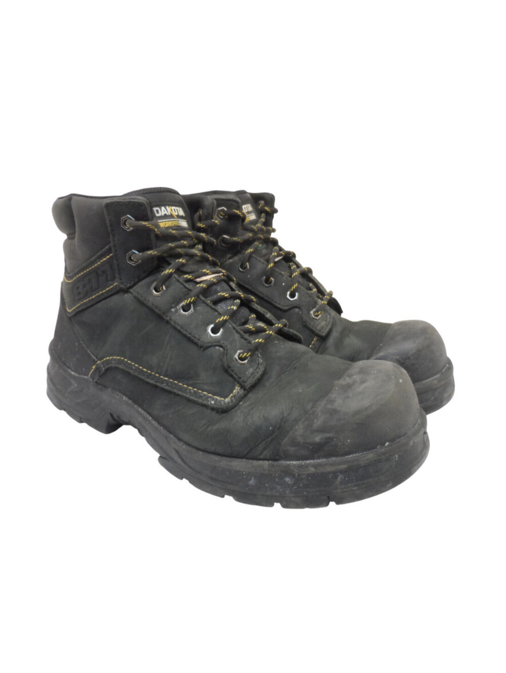 Dakota Men's 6'' 877 Steel Toe Steel Plate Work Boots Black Size 13M